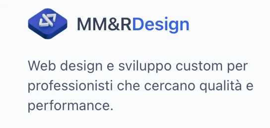 MM&R Design — Web design e sviluppo custom